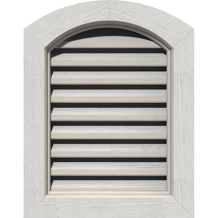 Arch Top Gable Vent, Functional, Western Red Cedar Gable Vent W/ Brick Mould Face Frame, 20W X 20H